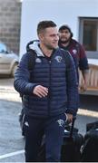 21 January 2017; Ian Madigan of Bordeaux-Begles arrives for the European Rugby Champions Cup Pool 5 Round 6 match between Ulster and Bordeaux-Begles at Kingspan Stadium in Belfast. Photo by Oliver McVeigh/Sportsfile