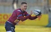 21 January 2017;  Ian Madigan of Bordeaux-Begles warms up before the European Rugby Champions Cup Pool 5 Round 6 match between Ulster and Bordeaux-Begles at Kingspan Stadium in Belfast. Photo by Oliver McVeigh/Sportsfile