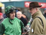 21 January 2017; Ruby Walsh with trainer Willie Mullins after winning The www.navanracecourse.ie Maiden Hurdle  with C'est Jersey during the Navan Races at Navan in Co. Meath.   Photo by Matt Browne/Sportsfile