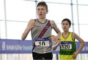 21 January 2017; Cian Dunne of Dundrum South Dublin A.C. competing in the Boys U15 Pentathlon during the Irish Life Health National Indoor Combined Events Championships at AIT International Arena in Athlone, Co. Westmeath. Photo by Eóin Noonan/Sportsfile