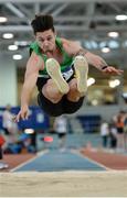 21 January 2017; Roberto James Paoluzzi of Ballymena & Antrim A.C. Co. Antrim competing in the Senior Men's Pentathlon during the Irish Life Health National Indoor Combined Events Championships at AIT International Arena in Athlone, Co. Westmeath. Photo by Eóin Noonan/Sportsfile