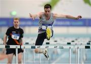 21 January 2017; Kevin Byrne of Dundrum South Dublin A.C., Co. Dublin competing in the Master Men 35+ Pentathlon during the Irish Life Health National Indoor Combined Events Championships at AIT International Arena in Athlone, Co. Westmeath. Photo by Eóin Noonan/Sportsfile
