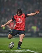 21 January 2017; Tyler Bleyendaal of Munster kicks a conversion during the European Rugby Champions Cup Pool 1 Round 6 match between Munster and Racing 92 at Thomond Park in Limerick. Photo by Diarmuid Greene/Sportsfile