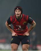 21 January 2017; Tyler Bleyendaal of Munster during the European Rugby Champions Cup Pool 1 Round 6 match between Munster and Racing 92 at Thomond Park in Limerick. Photo by Diarmuid Greene/Sportsfile