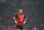 21 January 2017; Simon Zebo of Munster during the European Rugby Champions Cup Pool 1 Round 6 match between Munster and Racing 92 at Thomond Park in Limerick. Photo by Diarmuid Greene/Sportsfile