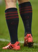 21 January 2017; A detailed view of the customised boots of Dan Goggin of Munster during the European Rugby Champions Cup Pool 1 Round 6 match between Munster and Racing 92 at Thomond Park in Limerick. Photo by Diarmuid Greene/Sportsfile