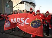 21 January 2017; Munster supporters wait to welcome both teams to Thomond Park ahead of the European Rugby Champions Cup Pool 1 Round 6 match between Munster and Racing 92 at Thomond Park in Limerick. Photo by Diarmuid Greene/Sportsfile