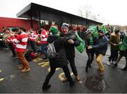 22 January 2017; Connacht supporters prior to the European Rugby Champions Cup Pool 2 Round 6 match between Toulouse and Connacht at Stade Ernest Wallon in Toulouse, France. Photo by Stephen McCarthy/Sportsfile