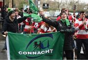 22 January 2017; Connacht supporters Noella Beaumont, left, and Jackie Ronaldson before the European Rugby Champions Cup Pool 2 Round 6 match between Toulouse and Connacht at Stade Ernest Wallon in Toulouse, France. Photo by Stephen McCarthy/Sportsfile