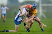 22 January 2017; Callum Lyons of Waterford in action against Bobby Duggan of Clare during the Co-Op Superstores Munster Senior Hurling League Round 4 match between Waterford and Clare at Fraher Field in Dungarvan, Co Waterford. Photo by Seb Daly/Sportsfile