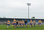 22 January 2017; Clare players leave the field following their victory during the Co-Op Superstores Munster Senior Hurling League Round 4 match between Waterford and Clare at Fraher Field in Dungarvan, Co Waterford. Photo by Seb Daly/Sportsfile