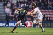 22 January 2017; Jack Carty of Connacht is tackled by Richie Gray of Toulouse during the European Rugby Champions Cup Pool 2 Round 6 match between Toulouse and Connacht at Stade Ernest Wallon in Toulouse, France. Photo by Stephen McCarthy/Sportsfile