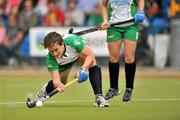 19 June 2011; Audrey O'Flynn, Ireland, takes a penalty to score her side's first goal. ESB Electric Ireland Champions Challenge, Ireland v Azerbaijan, National Hockey Stadium, UCD, Belfield, Dublin. Picture credit: Barry Cregg / SPORTSFILE