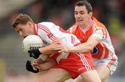 19 June 2011; Conleith Gilligan, Derry, in action against Andy Mallon, Armagh. Ulster GAA Football Senior Championship Semi-Final, Derry v Armagh, St Tiernach's Park, Clones, Co. Monaghan. Picture credit: Stephen McCarthy / SPORTSFILE