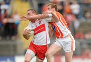 19 June 2011; Joe Diver, Derry, in action against Kieran Toner, Armagh. Ulster GAA Football Senior Championship Semi-Final, Derry v Armagh, St Tiernach's Park, Clones, Co. Monaghan. Picture credit: Stephen McCarthy / SPORTSFILE