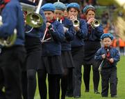 19 June 2011; Domhnall O'Connor-Crampsie, age 4, St. Michael's Scout Brass Band Enniskillen, during the half time parade. Ulster GAA Football Senior Championship Semi-Final, Derry v Armagh, St Tiernach's Park, Clones, Co. Monaghan. Picture credit: Stephen McCarthy / SPORTSFILE
