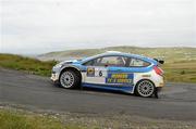 19 June 2011; Alastair Fisher and Rory Kennedy in their Ford Fiesta Super 2000, in action during SS19 Malin Head in the Topaz Donegal International Rally, Day 3, Donegal. Picture credit: Philip Fitzpatrick / SPORTSFILE