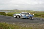 19 June 2011; Garry Jennings and David Moynihan in their Subaru Impreza WRC, in action during SS19 Malin Head in the Topaz Donegal International Rally, Day 3, Donegal. Picture credit: Philip Fitzpatrick / SPORTSFILE