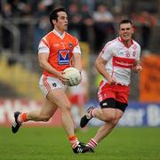 19 June 2011; Aaron Kernan, Armagh, in action against Mark Lynch, Derry. Ulster GAA Football Senior Championship Semi-Final, Derry v Armagh, St Tiernach's Park, Clones, Co. Monaghan. Picture credit: Stephen McCarthy / SPORTSFILE