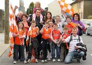 19 June 2011; Members of the McQuaids, O'Neills and Traynors families from Forkhill, Co. Armagh, ahead of the game. Ulster GAA Football Senior Championship Semi-Final, Derry v Armagh, St Tiernach's Park, Clones, Co. Monaghan. Picture credit: Stephen McCarthy / SPORTSFILE