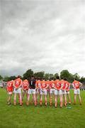 19 June 2011; The Armagh team during the National Anthem. Ulster GAA Football Senior Championship Semi-Final, Derry v Armagh, St Tiernach's Park, Clones, Co. Monaghan. Picture credit: Stephen McCarthy / SPORTSFILE