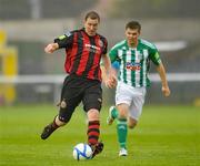 20 June 2011; Liam Burns, Bohemians, in action against Conor Murphy, Bray Wanderers. Airtricity League Premier Division, Bray Wanderers v Bohemians, Carlisle Grounds, Bray, Co. Wicklow. Photo by Sportsfile