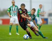 20 June 2011; Robert Bayly, Bohemians, in action against Shane O'Connor, Bray Wanderers. Airtricity League Premier Division, Bray Wanderers v Bohemians, Carlisle Grounds, Bray, Co. Wicklow. Photo by Sportsfile