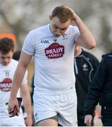 22 January 2017; Kildare's Tommy Moolick after defeat in the Bord na Mona O'Byrne Cup semi-final match between Kildare and Dublin at St Conleth's Park in Newbridge, Co Kildare. Photo by Piaras Ó Mídheach/Sportsfile