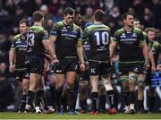 22 January 2017; Craig Ronaldson and his Connacht team-mates after conceding a third try during the European Rugby Champions Cup Pool 2 Round 6 match between Toulouse and Connacht at Stade Ernest Wallon in Toulouse, France. Photo by Stephen McCarthy/Sportsfile