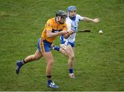 22 January 2017; Shane Golden of Clare in action against Colin Dunford of Waterford during the Co-Op Superstores Munster Senior Hurling League Round 4 match between Waterford and Clare at Fraher Field in Dungarvan, Co Waterford. Photo by Seb Daly/Sportsfile