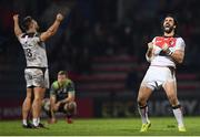 22 January 2017; Yoann Huget of Toulouse celebrates after his side turned over possession during the final Connacht attack of the European Rugby Champions Cup Pool 2 Round 6 match between Toulouse and Connacht at Stade Ernest Wallon in Toulouse, France. Photo by Stephen McCarthy/Sportsfile