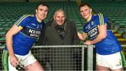 22 January 2017; Kerry players Brendan Sullivan, left, and Denis Daly with Denis's grand-uncle Batt Moriarty, who turns 87 on Wednesday, after the McGrath Cup Final between Kerry and Limerick at the Gaelic Grounds in Limerick. Photo by Diarmuid Greene/Sportsfile