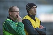 22 January 2017; Limerick manager Billy Lee, left, and coach Paudie Kissane during the McGrath Cup Final between Kerry and Limerick at the Gaelic Grounds in Limerick. Photo by Diarmuid Greene/Sportsfile