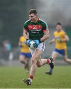 22 January 2017; Conor O’Shea of Mayo during the Connacht FBD League Section A Round 3 match between Roscommon and Mayo at St. Brigids GAA in Kiltoom, Co. Roscommon.  Photo by Ramsey Cardy/Sportsfile