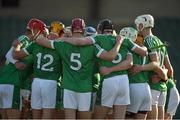 22 January 2017; The Limerick team huddle together before the Co-Op Superstores Munster Senior Hurling League Round 4 match between Limerick and Kerry at the Gaelic Grounds in Limerick. Photo by Diarmuid Greene/Sportsfile