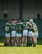 22 January 2017; The Limerick team huddle together before the Co-Op Superstores Munster Senior Hurling League Round 4 match between Limerick and Kerry at the Gaelic Grounds in Limerick. Photo by Diarmuid Greene/Sportsfile