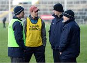 22 January 2017; Limerick manager John Kiely, left, along with coach Paul Kinnerk, second left, and selectors Brian Geary, second right, and Jimmy Quilty after the Co-Op Superstores Munster Senior Hurling League Round 4 match between Limerick and Kerry at the Gaelic Grounds in Limerick. Photo by Diarmuid Greene/Sportsfile