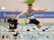 21 January 2017; Kevin Byrne of Dundrum South Dublin A.C. Co. Dublin competing in the Master Mens 35+ Pentathlon during the Irish Life Health National Indoor Combined Events Championships at AIT International Arena in Athlone, Co. Westmeath. Photo by Eóin Noonan/Sportsfile