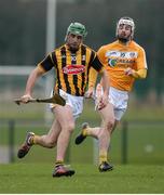 15 January 2017; Conor Martin of Kilkenny in action against Michal Dudley of Antrim during the Bord na Mona Walsh Cup Group 2 Round 2 match between Kilkenny and Antrim at Abbotstown GAA Ground in Abbotstown, Co Dublin. Photo by Cody Glenn/Sportsfile