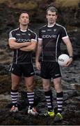 24 January 2017; The launch of the 2017 O'Neill's Sligo GAA Jersey took place in Team Sponsors AbbVie's Ballytivnan facility today. In attendance at the launch are Sligo footballers Neil Ewing, left, and Stephen Gilmartin, pictured at Rosses Point in Sligo. Photo by Sam Barnes/Sportsfile