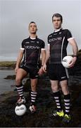 24 January 2017; The launch of the 2017 O'Neill's Sligo GAA Jersey took place in Team Sponsors AbbVie's Ballytivnan facility today. In attendance at the launch are Sligo footballers Neil Ewing, left, and Stephen Gilmartin pictured at Rosses Point in Sligo. Photo by Sam Barnes/Sportsfile