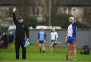 24 January 2017; Linesman Richard Moloney and Ronan Maher of Mary Immaculate College Limerick during the Independent.ie HE Fitzgibbon Cup Group A Round 1 match between Mary Immaculate College Limerick and GMIT at the MICL Grounds in Limerick. Photo by Diarmuid Greene/Sportsfile