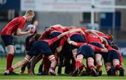 24 January 2017; Both teams contest a scrum during the Bank of Ireland Fr Godfrey Cup Semi-Final match between Wesley College and Catholic University School at Donnybrook Stadium in Donnybrook, Dublin. Photo by Eóin Noonan/Sportsfile