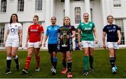 25 January 2017; England's Sarah Hunter, Wales' Carys Phillips, Italy's Sara Barattin, France's Gaelle Mignot, Ireland's Niamh Briggs and Scotland's Lisa Martin in attendance at the 2017 RBS Six Nations Rugby Championship Launch at The Hurlingham Club in London. Photo by Paul Harding/Sportsfile