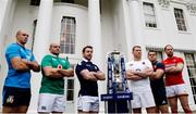 25 January 2017; Italy's Sergio Parisse, Ireland's Rory Best, Scotland's Greig Laidlaw, England's Dylan Hartley, France's Guillem Guirado and Wales' Alun Wyn Jones in attendance at the 2017 RBS Six Nations Rugby Championship Launch at The Hurlingham Club in London. Photo by Paul Harding/Sportsfile