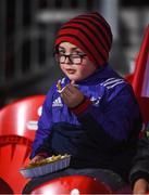 3 November 2017; A young munster supporter ahead of the Guinness PRO14 Round 8 match between Munster and Dragons at Irish Independent Park in Cork. Photo by Eóin Noonan/Sportsfile