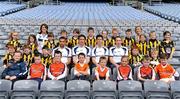 21 June 2011; Ulster Bank GAA stars, from left, Craig Dias, Michael Fennelly, Rory O'Carroll and John Gardnier pictured welcoming pupils, from St. Patricks Primary School, Crossmaglen, Co. Armagh, to Croke Park as part of the Ulster Bank/Irish News competition where five lucky classes won a school trip of a lifetime which included a tour of the famous Croke Park Stadium while also meeting some of the biggest GAA stars in the country. Croke Park, Dublin. Picture credit: Barry Cregg / SPORTSFILE