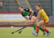 21 June 2011; Audrey O'Flynn, Ireland, in action against Berta Bonastre, Spain. ESB Electric Ireland Champions Challenge, Ireland v Spain, National Hockey Stadium, UCD, Belfield, Dublin. Picture credit: Barry Cregg / SPORTSFILE