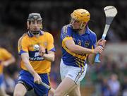 19 June 2011; Shane McGrath, Tipperary, in action against Patrick Donnellan, Clare. Munster GAA Hurling Senior Championship Semi-Final, Clare v Tipperary, Gaelic Grounds, Limerick. Picture credit: Matt Browne / SPORTSFILE
