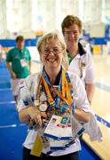 25 June 2011; Team Ireland assistant coach Bernie Corroon, from Mullingar, Co. Westmeath, after a divisioning game. 2011 Special Olympics World Summer Games, OAKA Olympic Indoor Hall, Athens Olympic Sport Complex, Athens, Greece. Picture credit: Ray McManus / SPORTSFILE